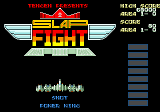 Slap Fight MD Title Screen